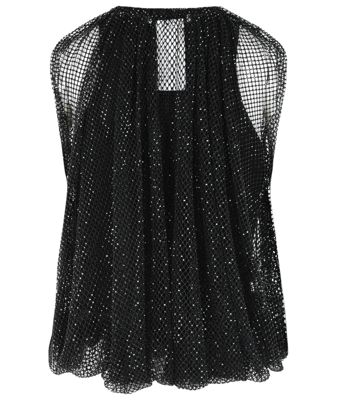 SPORTMAX Черная полиэстеровая блузы, фото 3