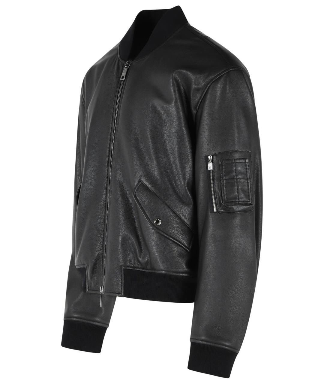 DOLCE&GABBANA Черная кожаная куртка, фото 2