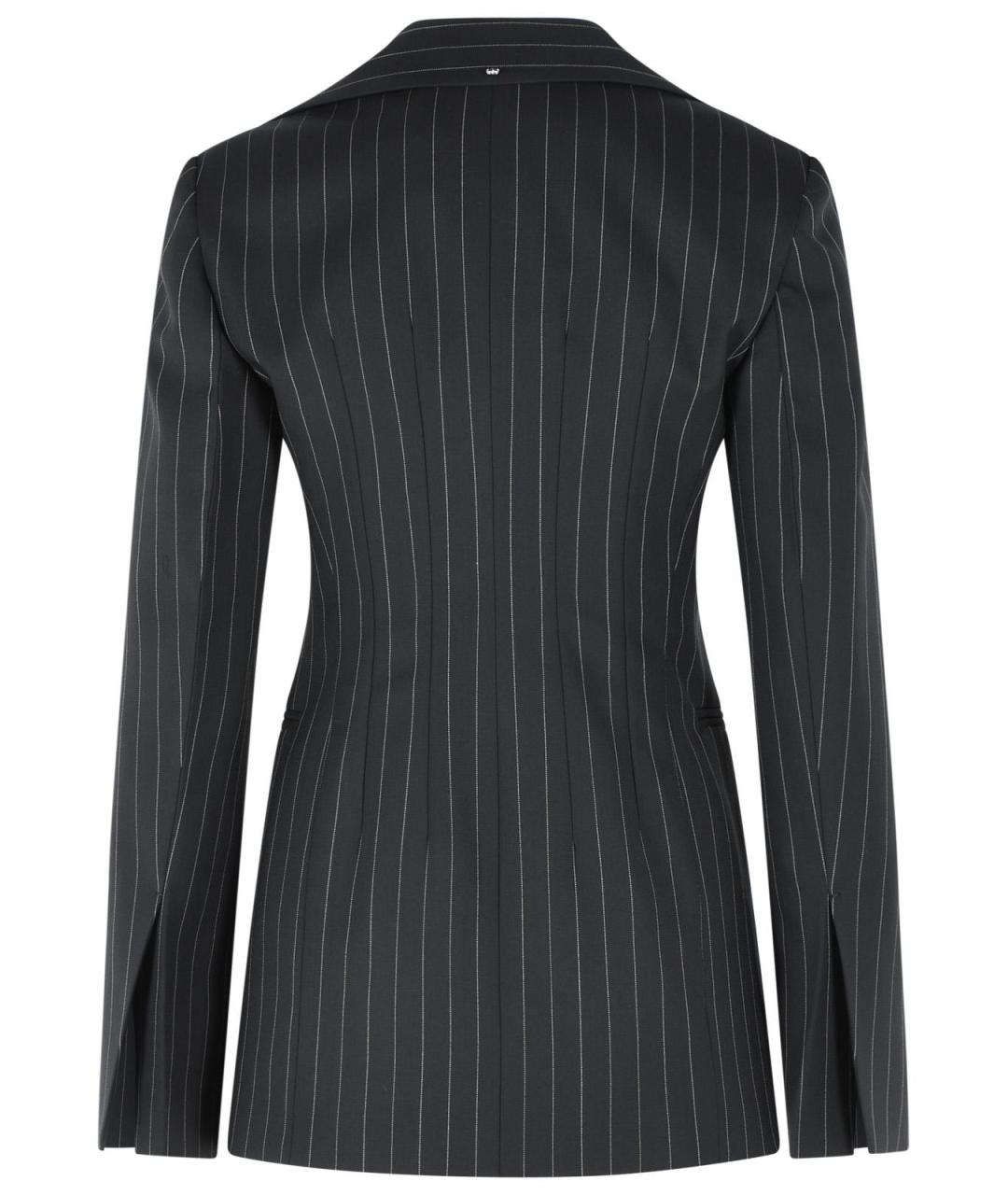 SPORTMAX Черный шерстяной жакет/пиджак, фото 3