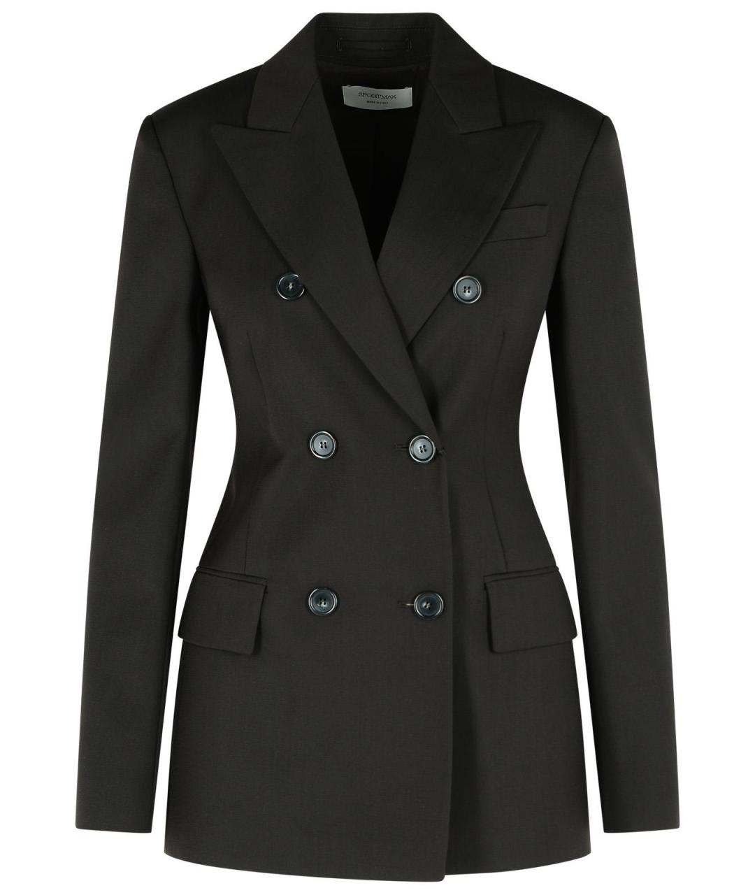 SPORTMAX Коричневый шерстяной жакет/пиджак, фото 1