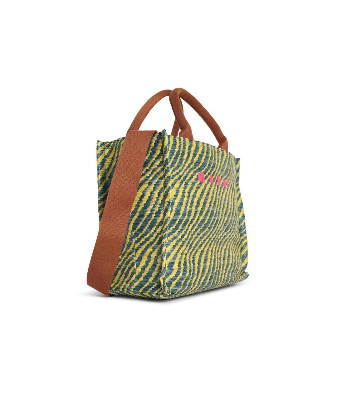 MARNI Зеленая сумка тоут, фото 2