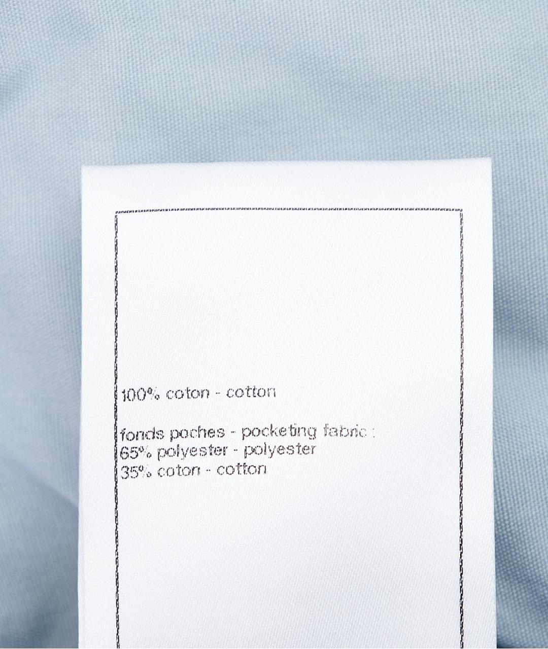 CHANEL Голубые хлопковые прямые джинсы, фото 9