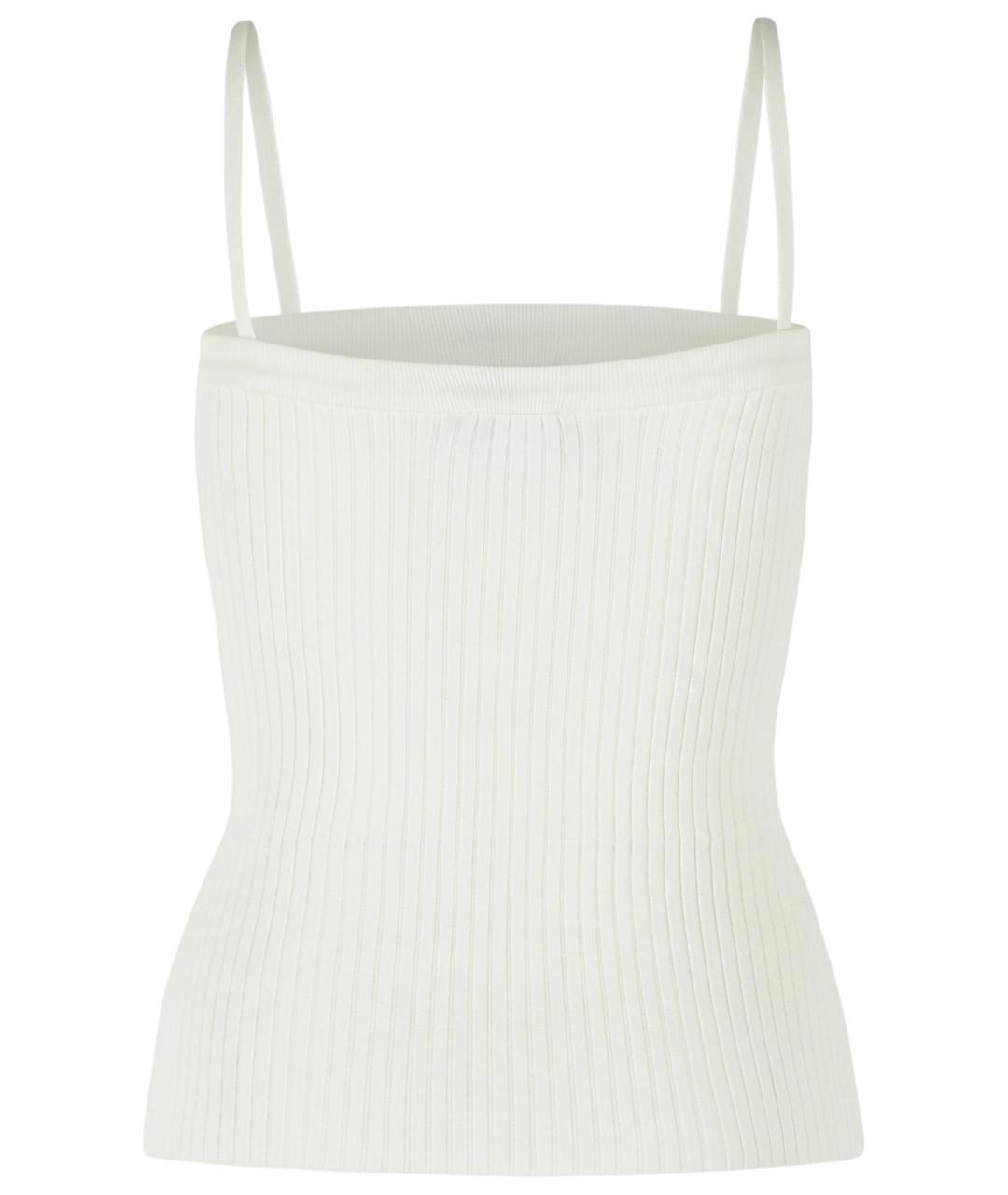 COURREGES Белая вискозная майка, фото 3