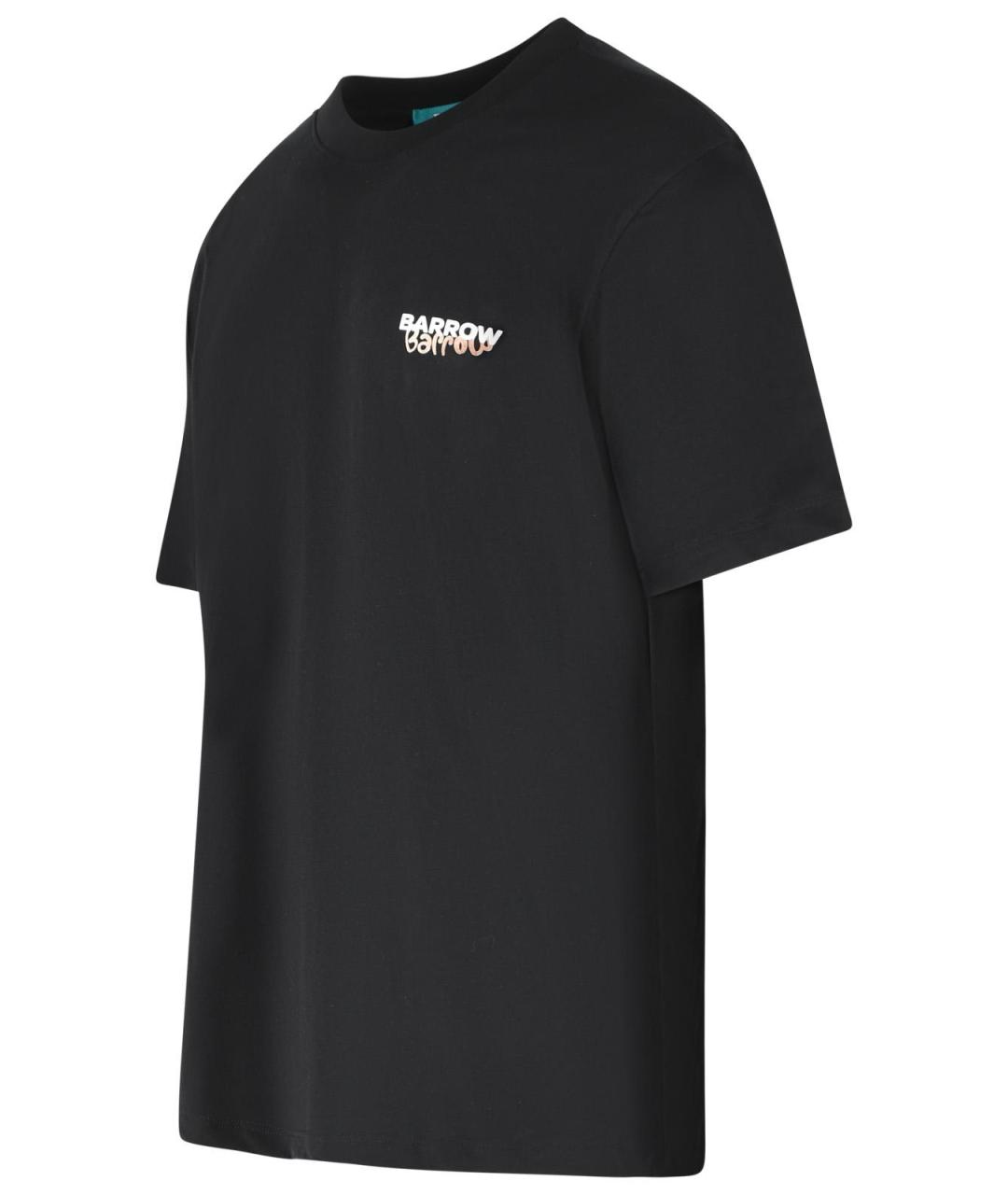BARROW Черная хлопковая футболка, фото 2