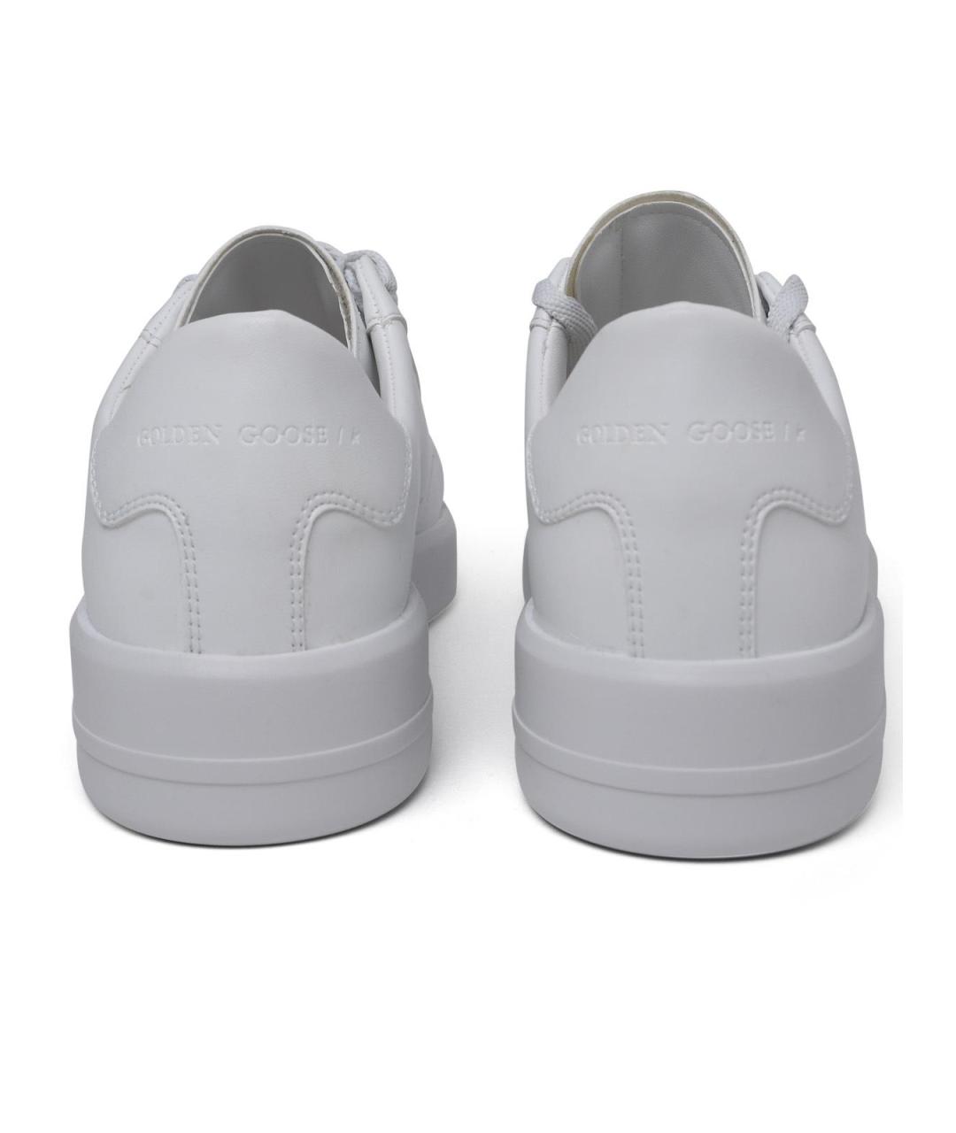 GOLDEN GOOSE DELUXE BRAND Белые кожаные низкие кроссовки / кеды, фото 4