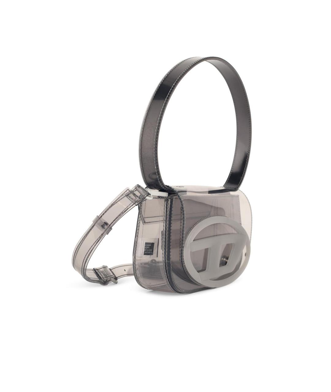 DIESEL Серебряная сумка через плечо из искусственной кожи, фото 2