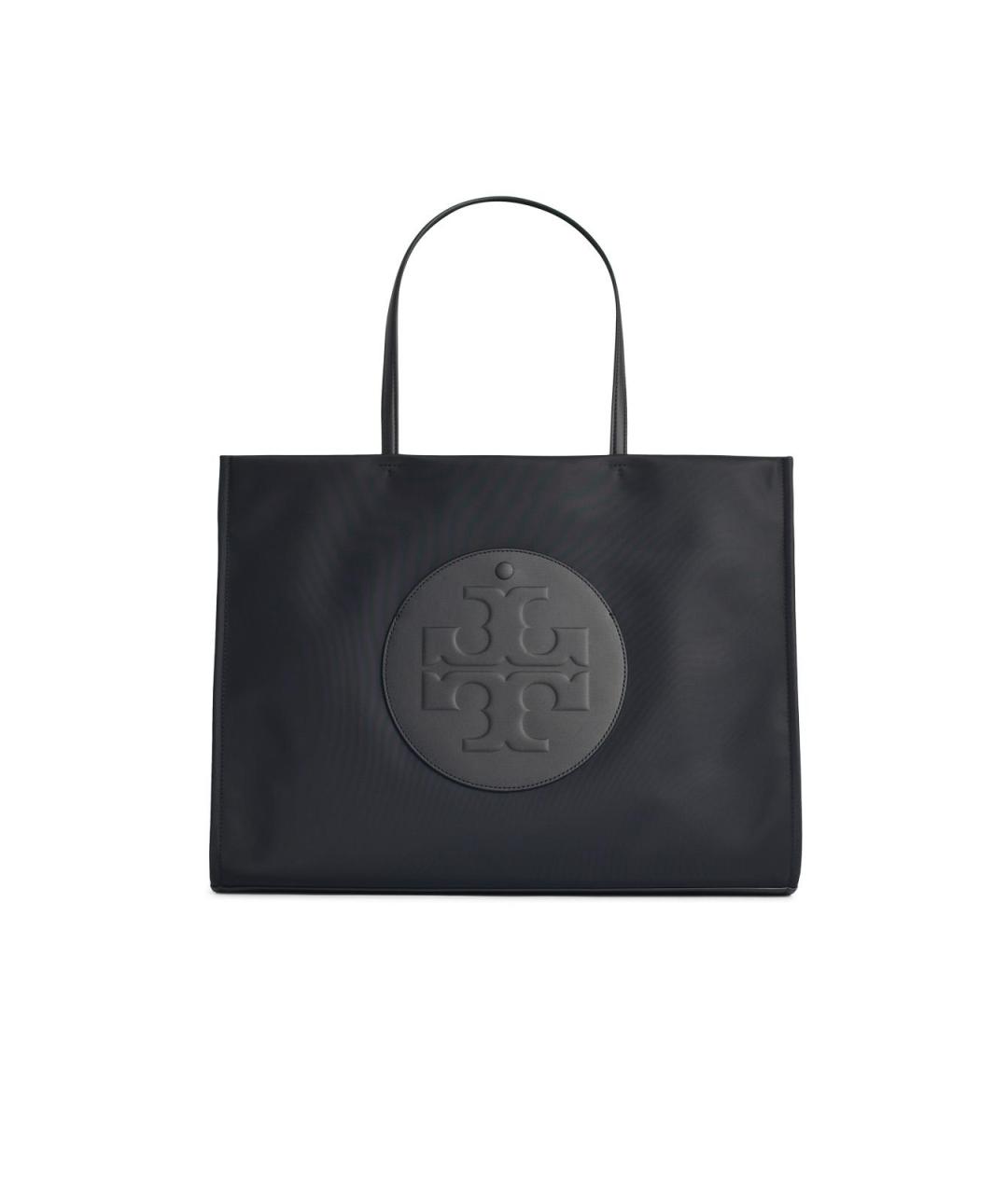 TORY BURCH Черная синтетическая сумка тоут, фото 1