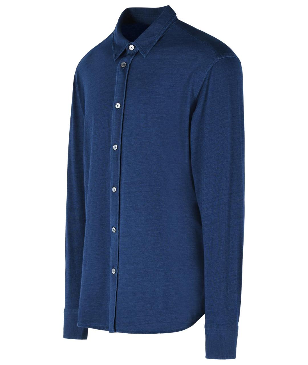 TOM FORD Синяя хлопковая кэжуал рубашка, фото 2