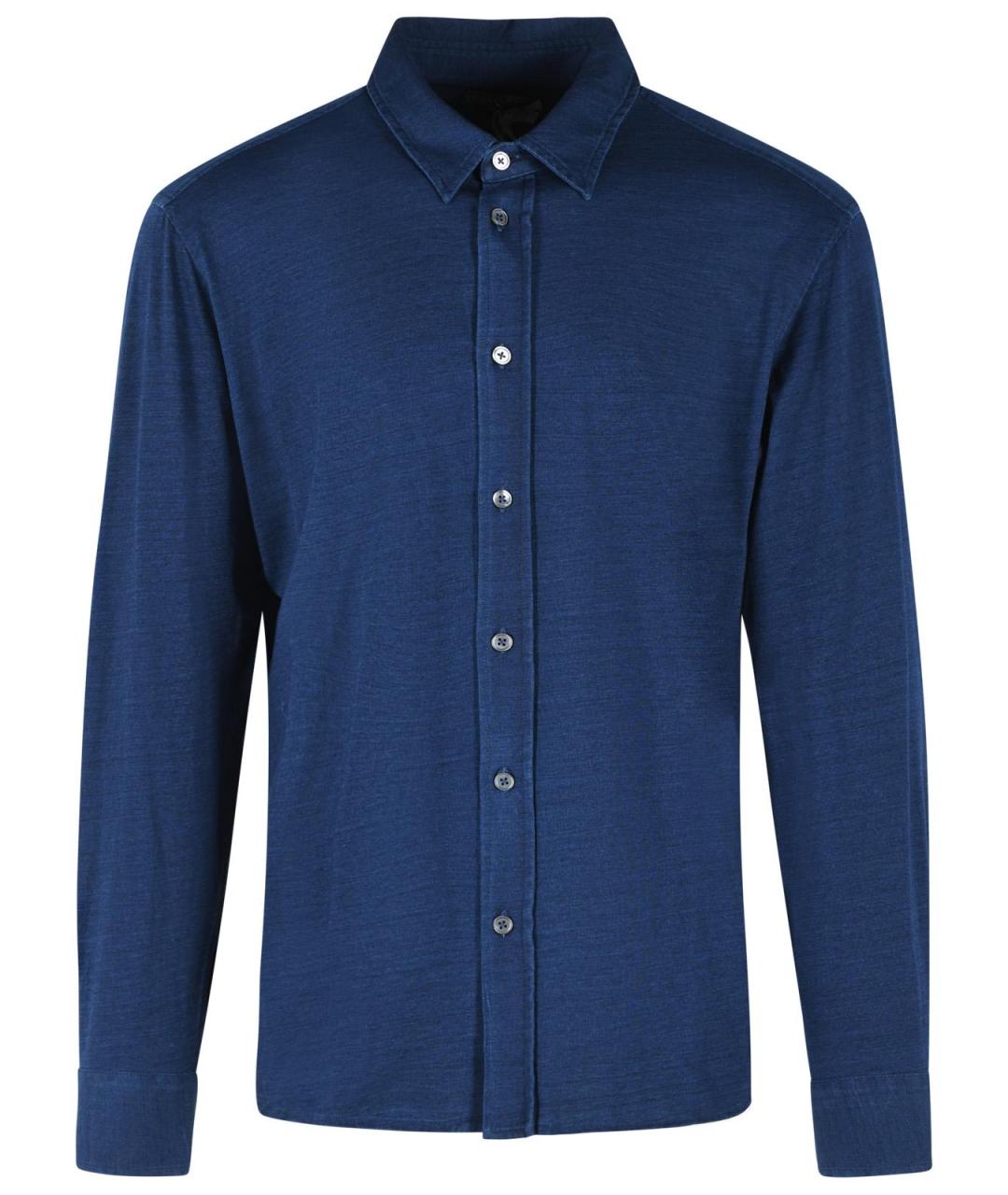 TOM FORD Синяя хлопковая кэжуал рубашка, фото 1