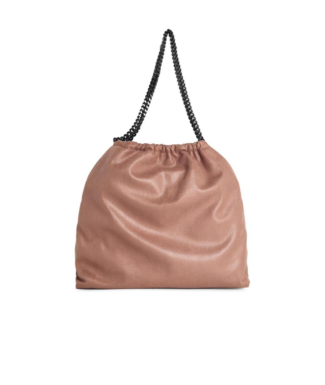 STELLA MCCARTNEY Коричневая синтетическая сумка тоут, фото 3