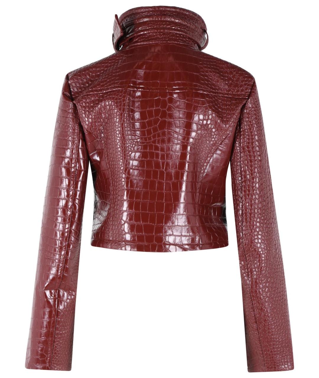 SPORTMAX Бордовая полиэстеровая куртка, фото 3