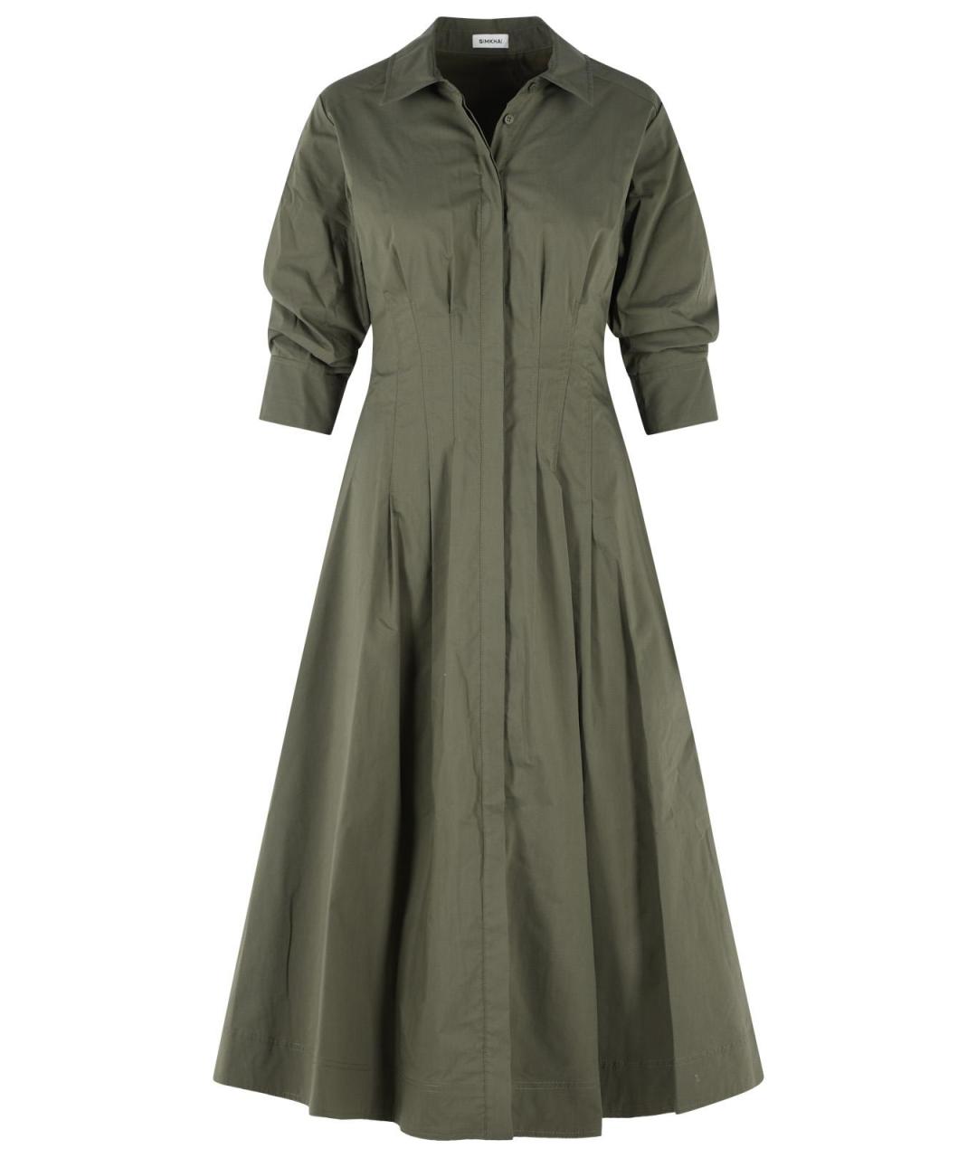 SIMKHAI Зеленые хлопковое повседневное платье, фото 1