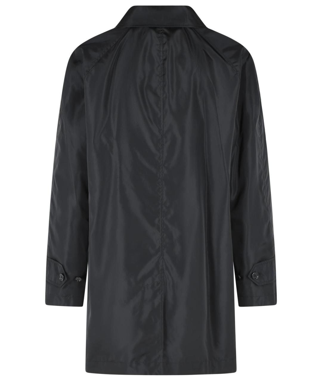 BURBERRY Черный полиамидовый тренч / плащ, фото 3