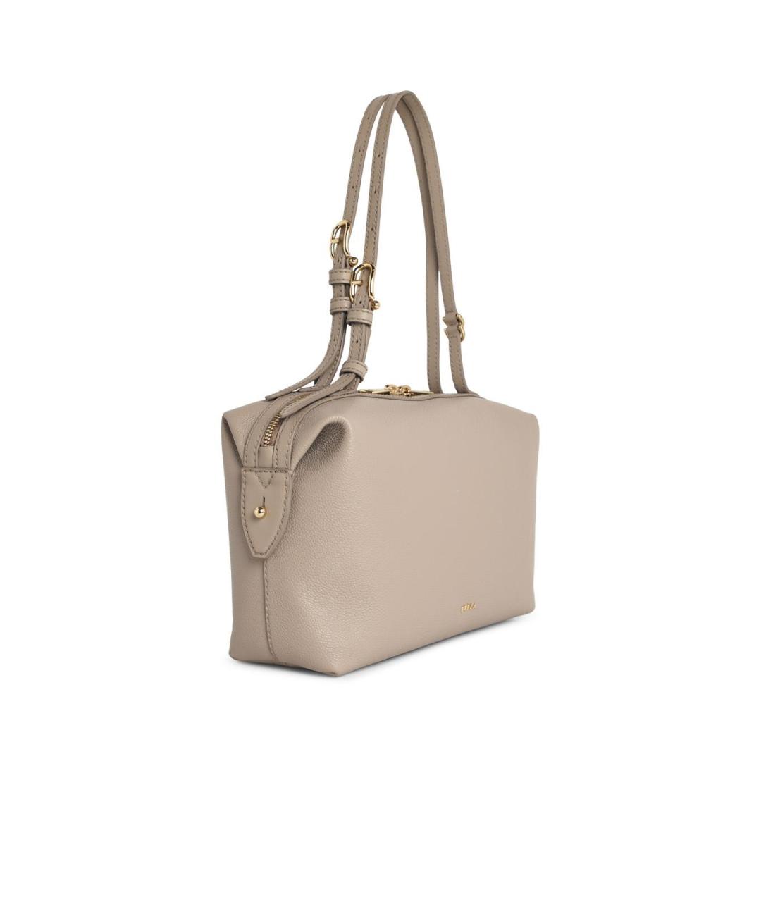 FURLA Серая кожаная сумка через плечо, фото 2