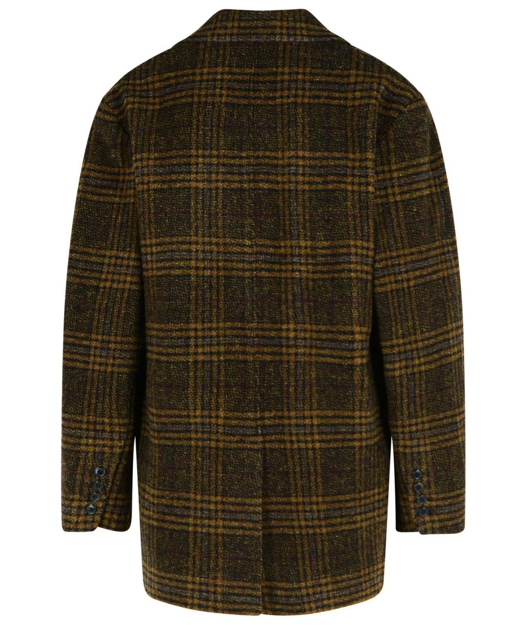 ISABEL MARANT Коричневое шерстяное пальто, фото 3