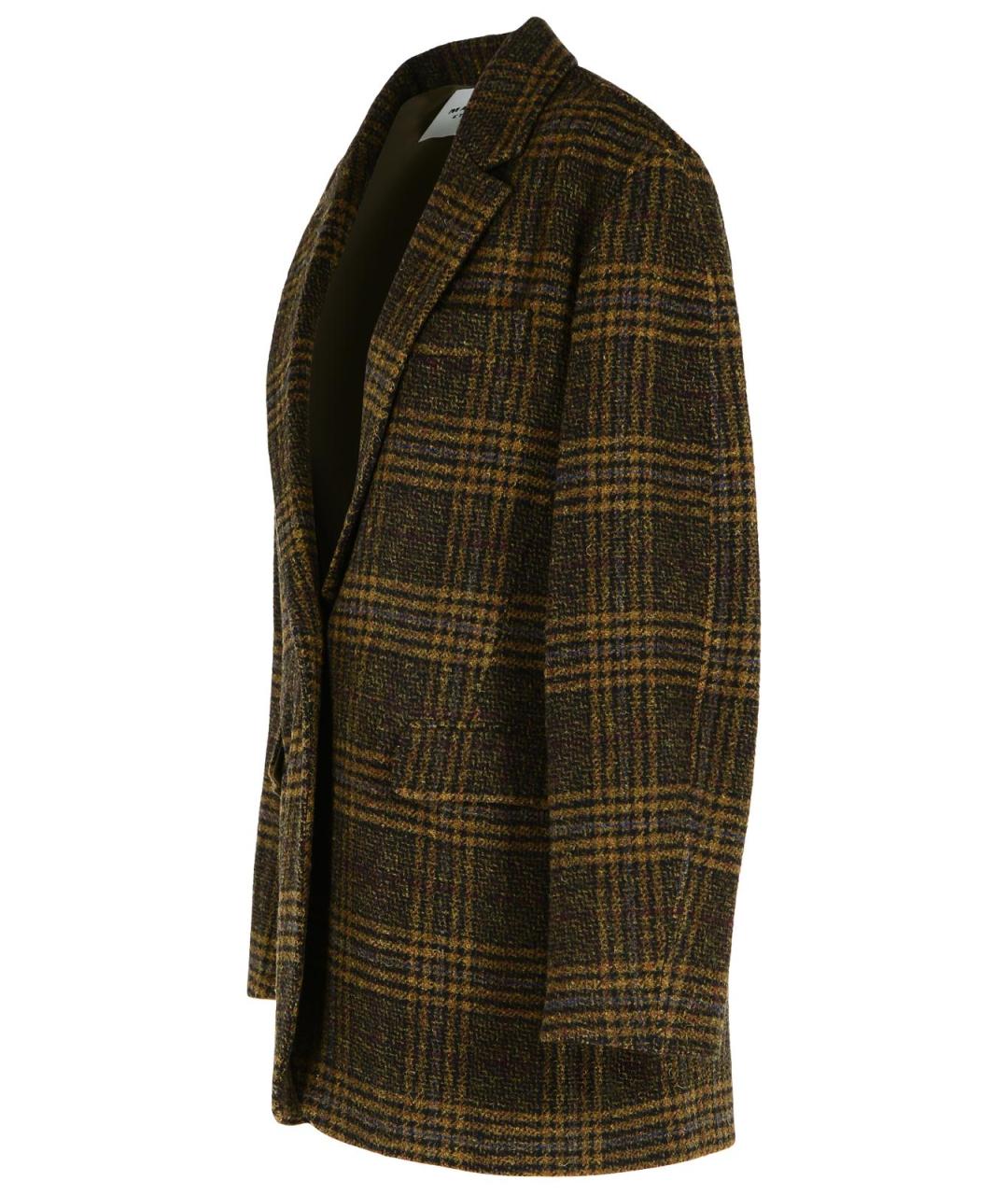 ISABEL MARANT Коричневое шерстяное пальто, фото 2