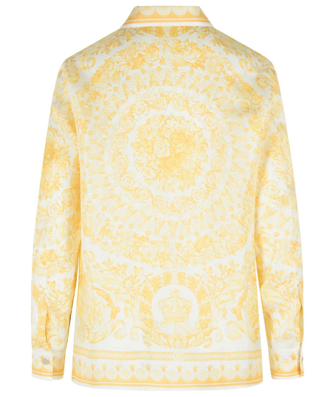 VERSACE Золотая шелковая рубашка, фото 3