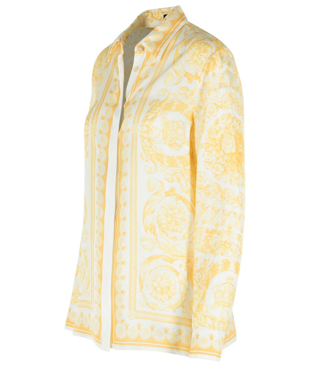 VERSACE Золотая шелковая рубашка, фото 2