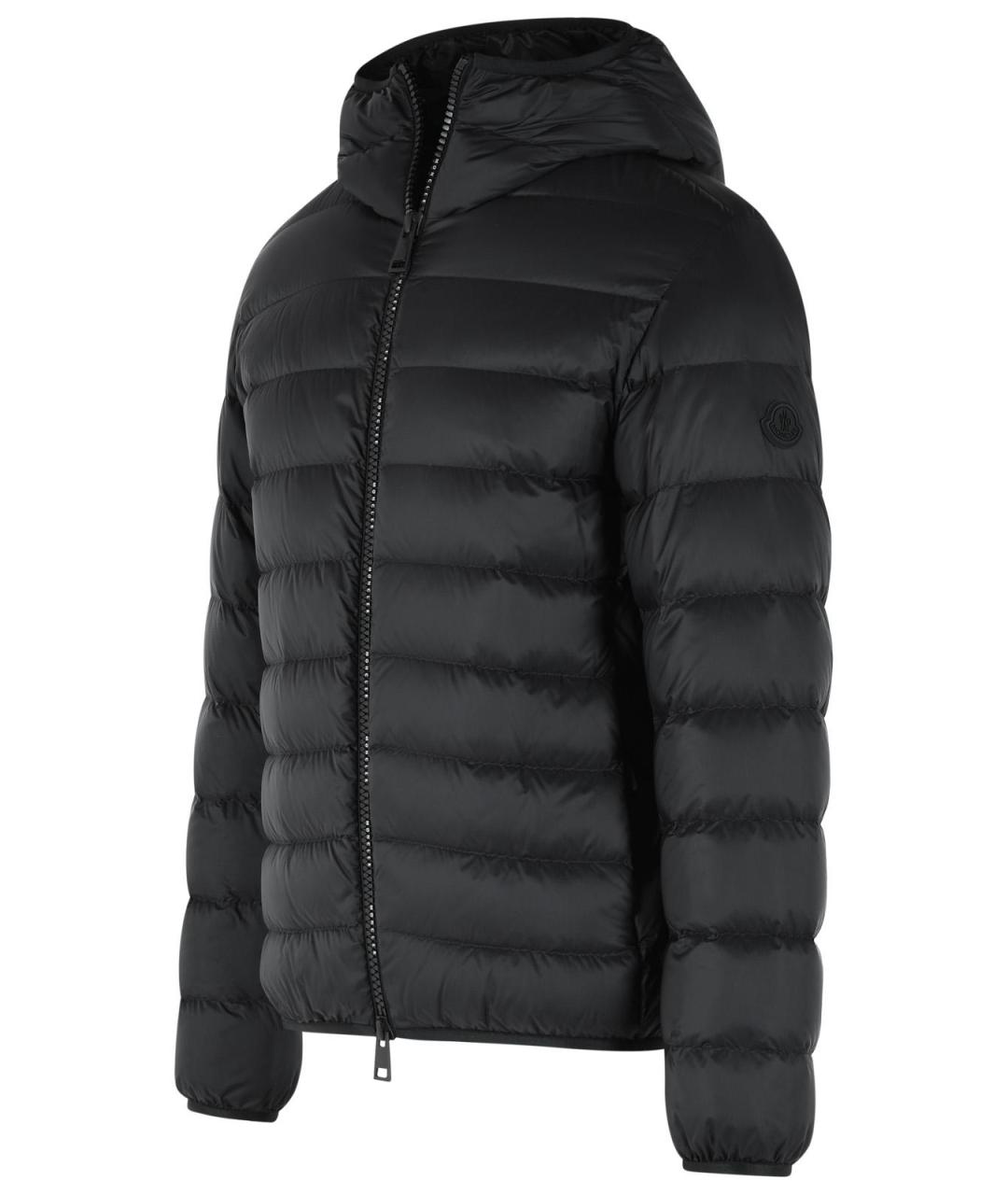 MONCLER Черный полиамидовый пуховик, фото 2