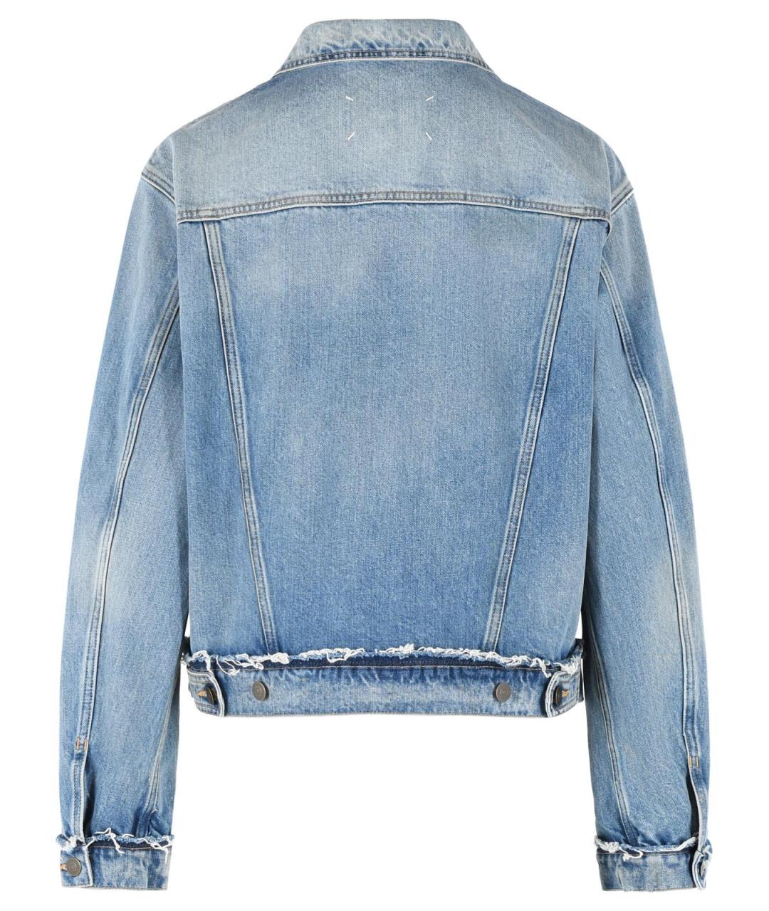 MAISON MARGIELA Голубая хлопковая куртка, фото 3