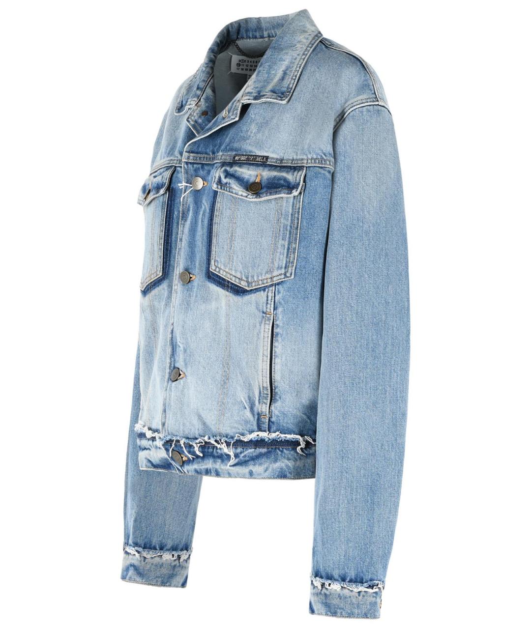 MAISON MARGIELA Голубая хлопковая куртка, фото 2