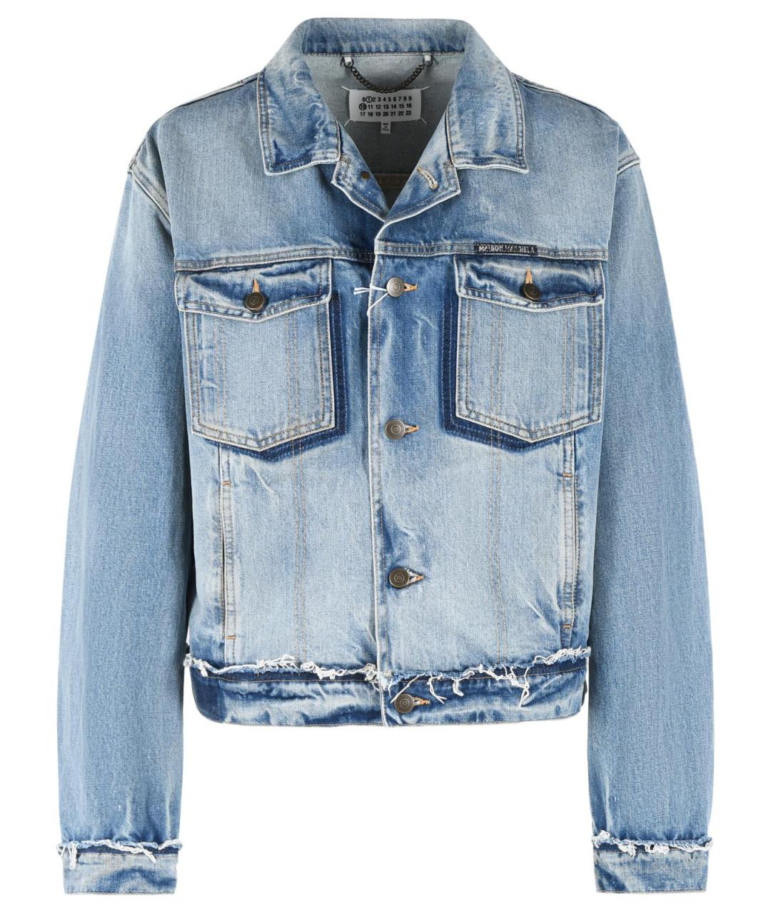 MAISON MARGIELA Голубая хлопковая куртка, фото 1