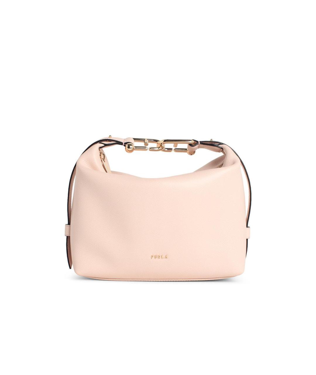 FURLA Розовая кожаная сумка через плечо, фото 1