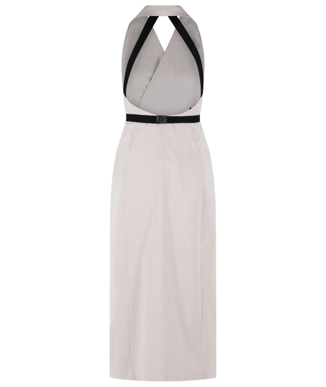 MAX MARA Бежевое шерстяное платье, фото 3