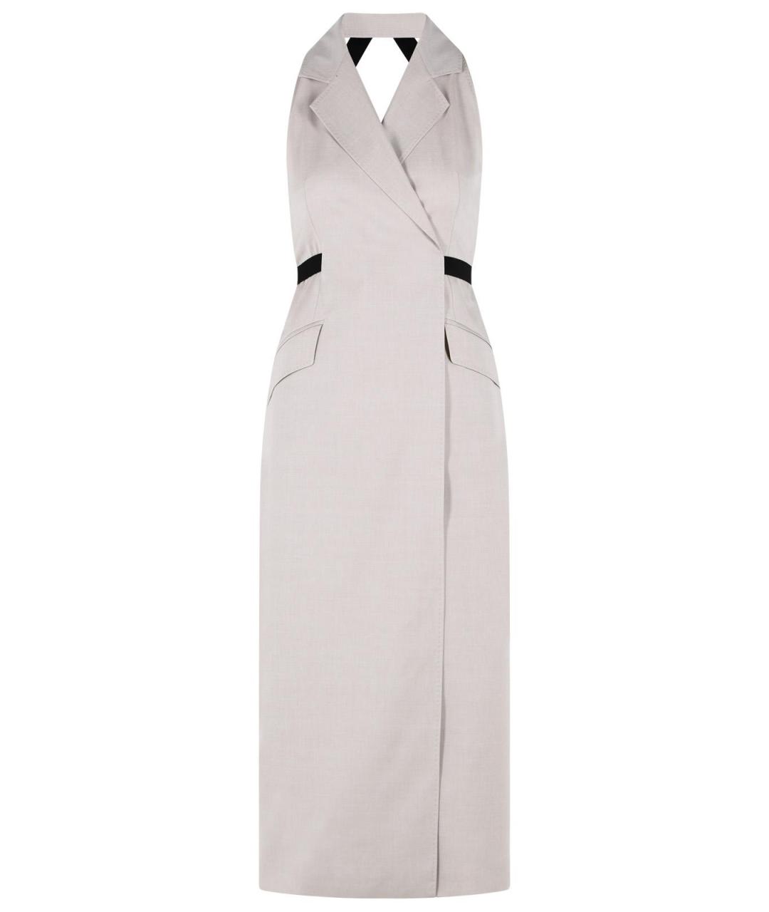 MAX MARA Бежевое шерстяное платье, фото 1