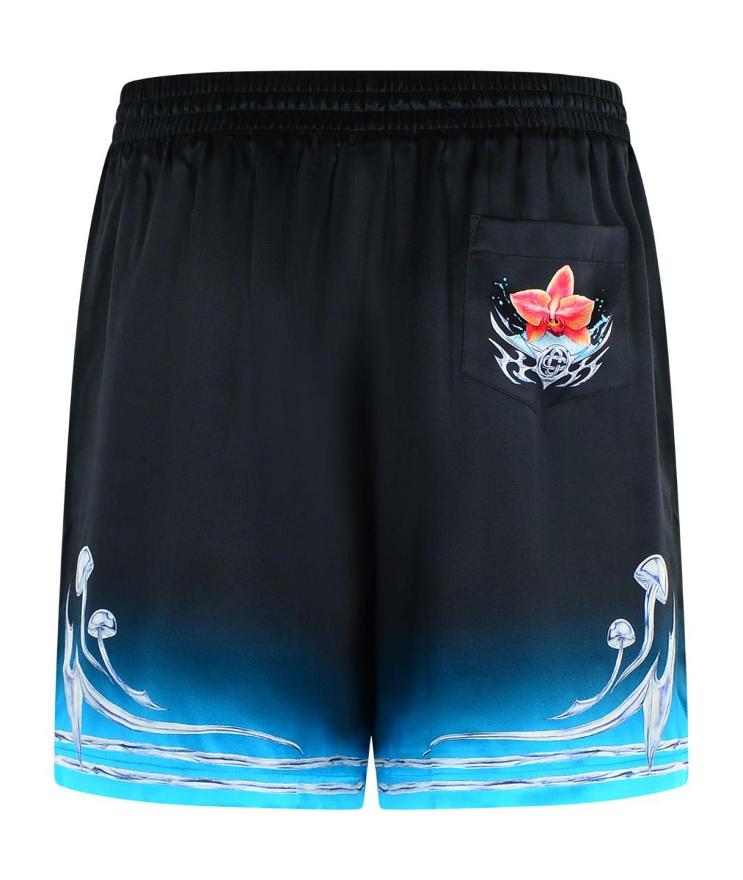 CASABLANCA Черные шелковые шорты, фото 3