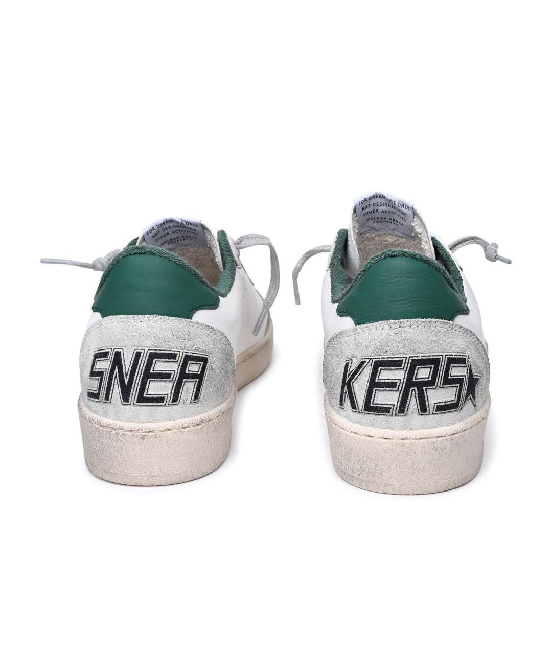 GOLDEN GOOSE DELUXE BRAND Белые кожаные низкие кроссовки / кеды, фото 4