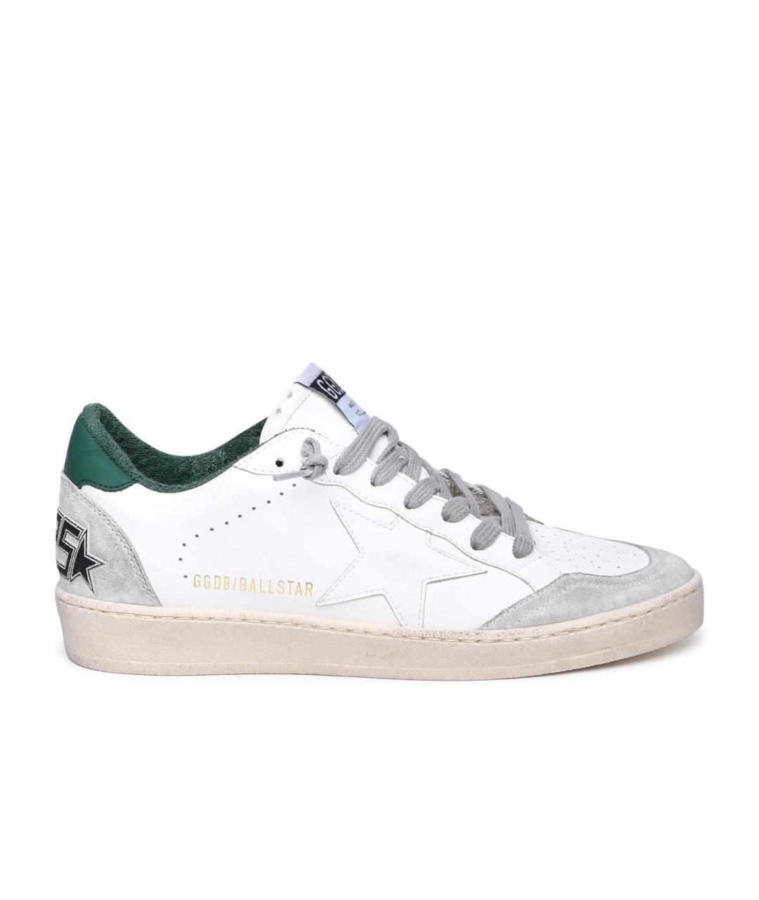GOLDEN GOOSE DELUXE BRAND Белые кожаные низкие кроссовки / кеды, фото 1