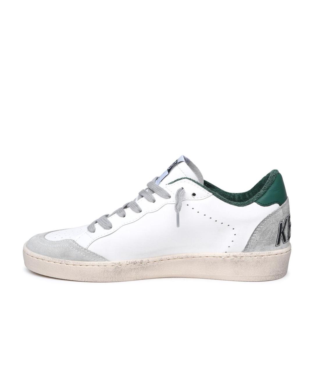 GOLDEN GOOSE DELUXE BRAND Белые кожаные низкие кроссовки / кеды, фото 3