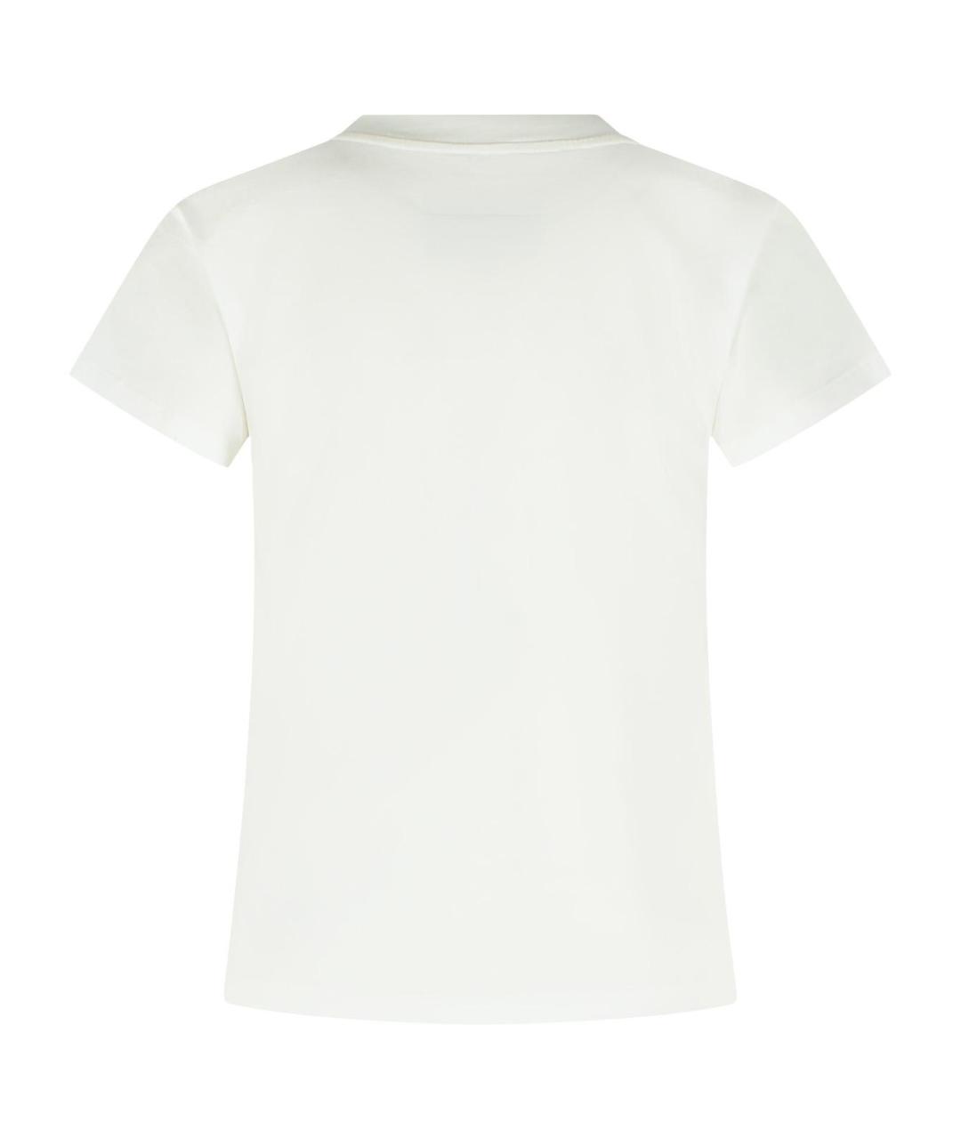 MM6 MAISON MARGIELA Белая хлопковая футболка, фото 3