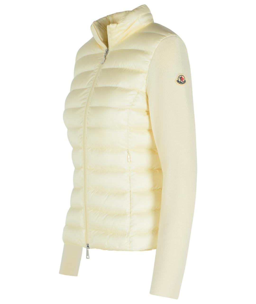 MONCLER Бежевая полиамидовая куртка, фото 2