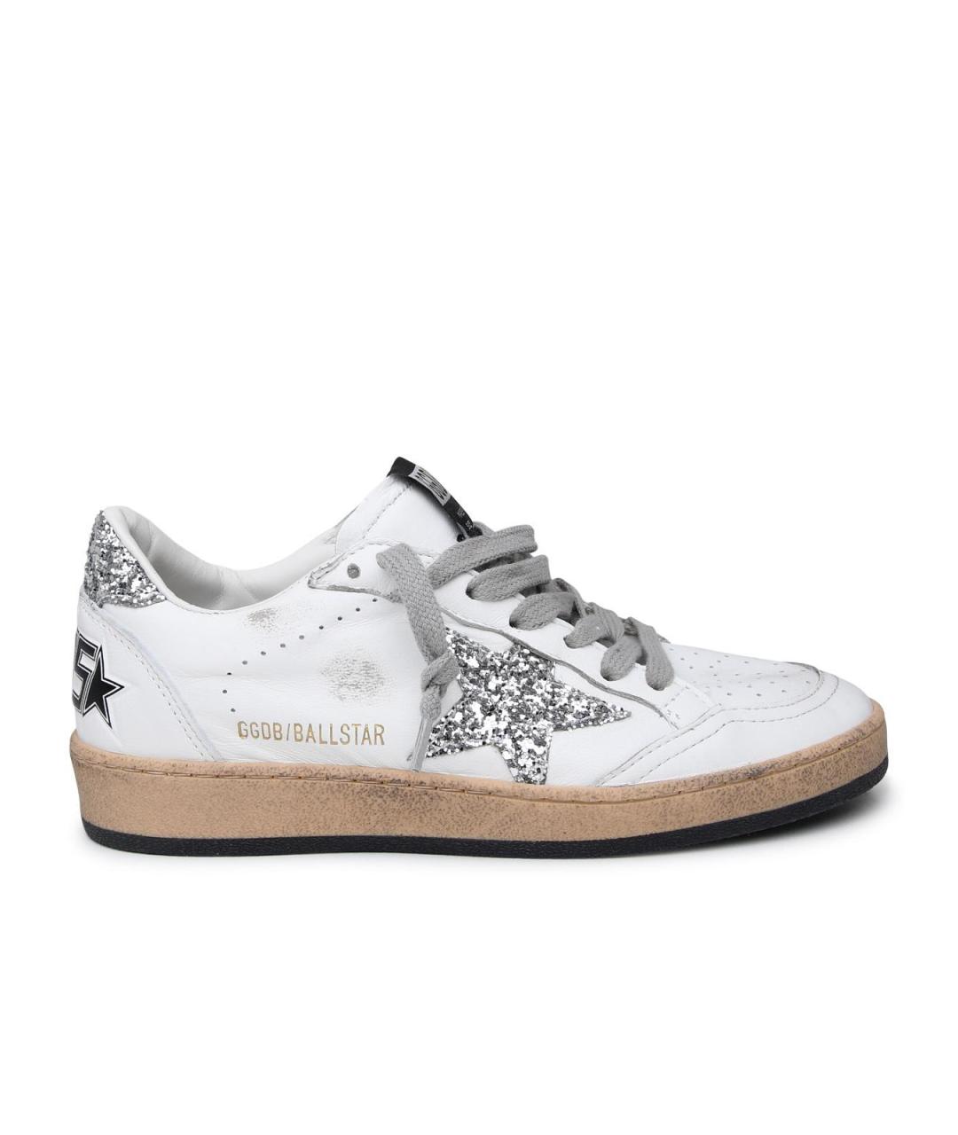 GOLDEN GOOSE DELUXE BRAND Белые кожаные кеды, фото 1