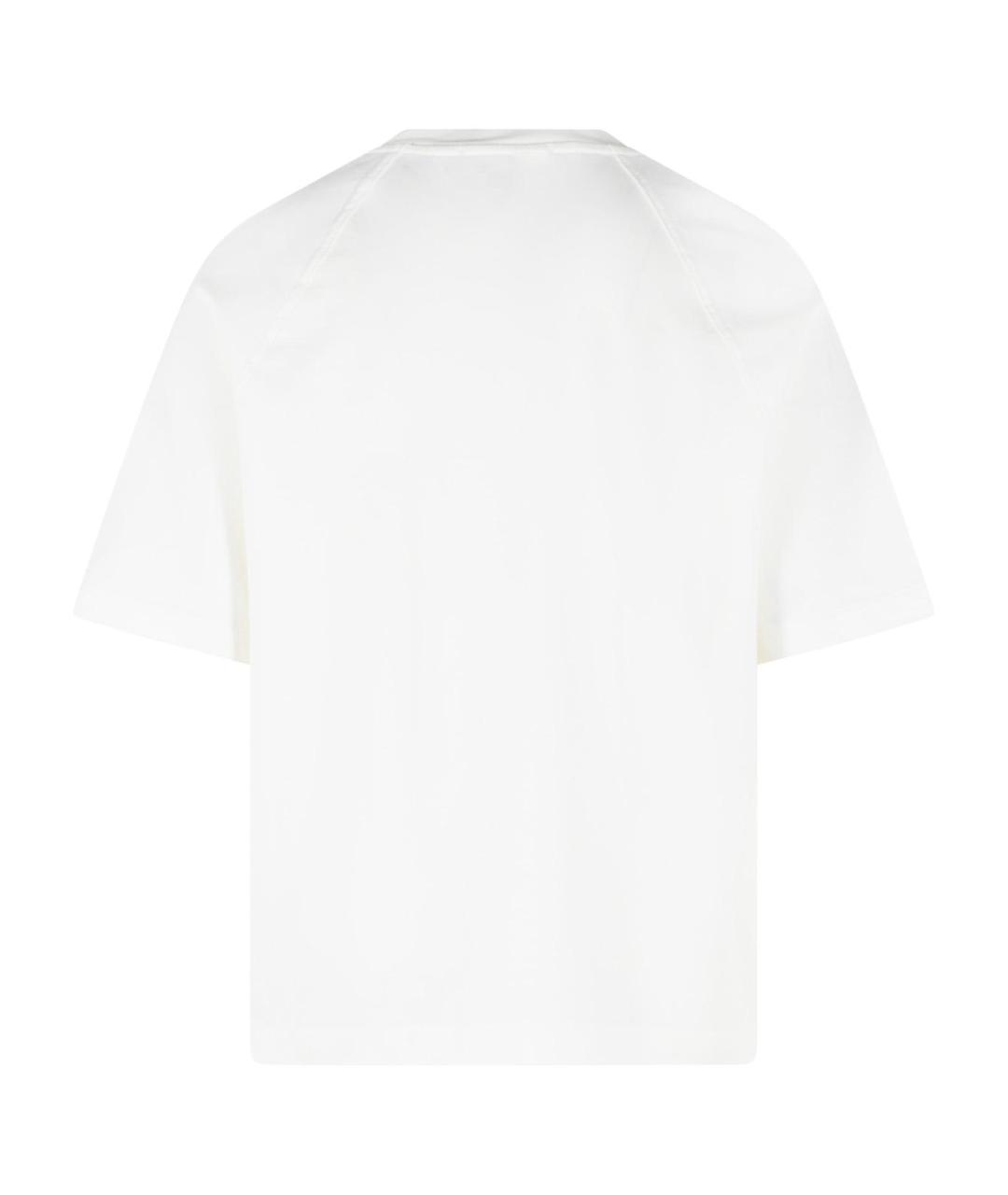 CP COMPANY Белая хлопковая футболка, фото 3