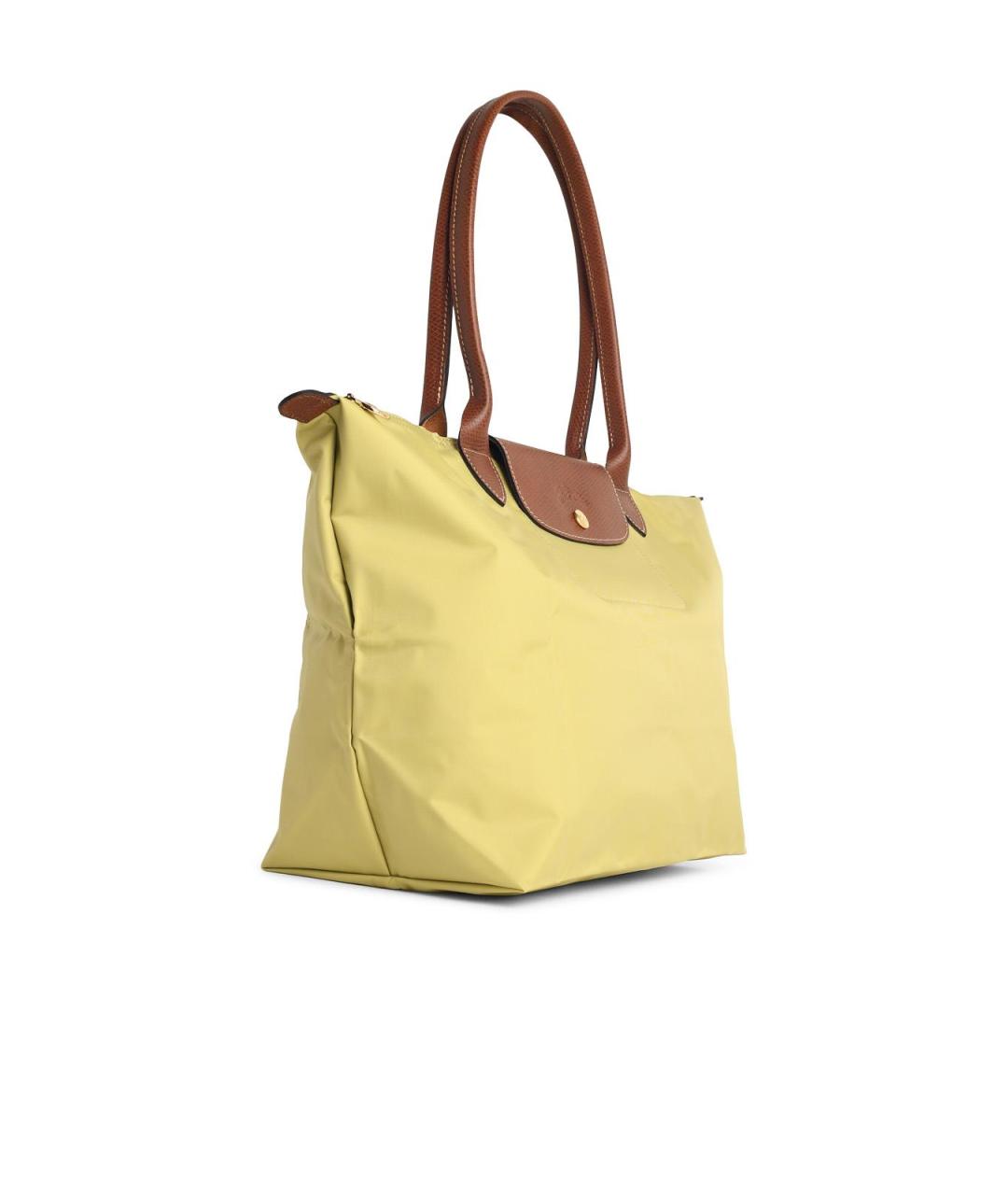 LONGCHAMP Зеленая синтетическая сумка тоут, фото 2