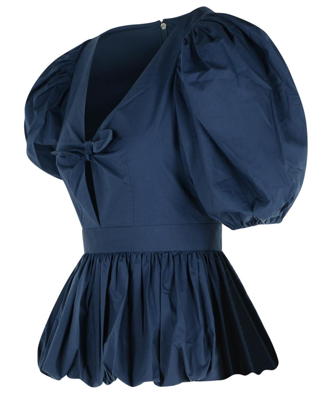 ROTATE Темно-синяя хлопковая блузы, фото 2