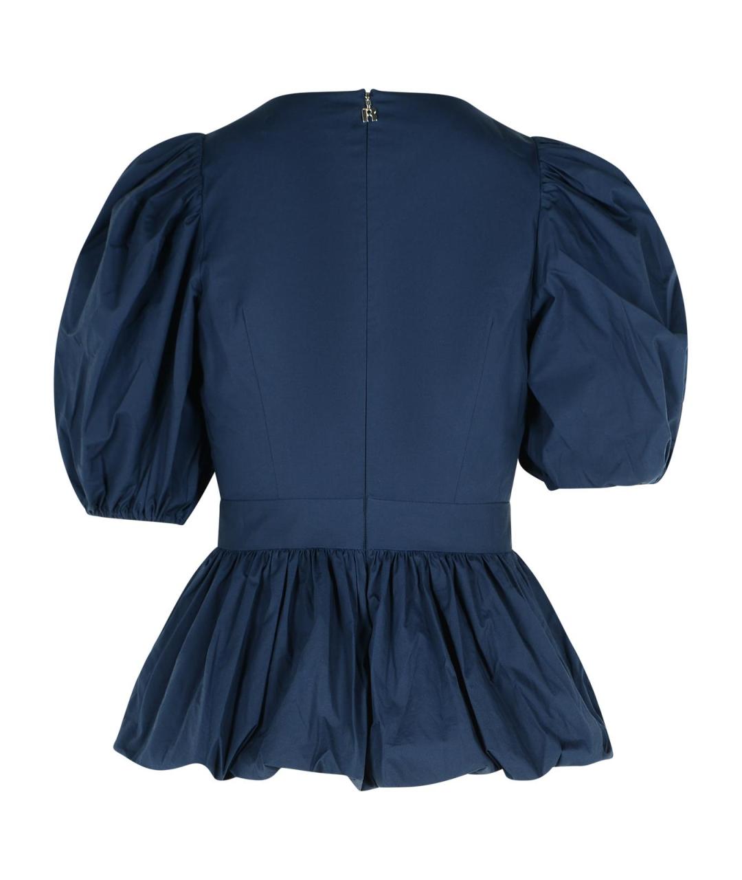 ROTATE Темно-синяя хлопковая блузы, фото 3