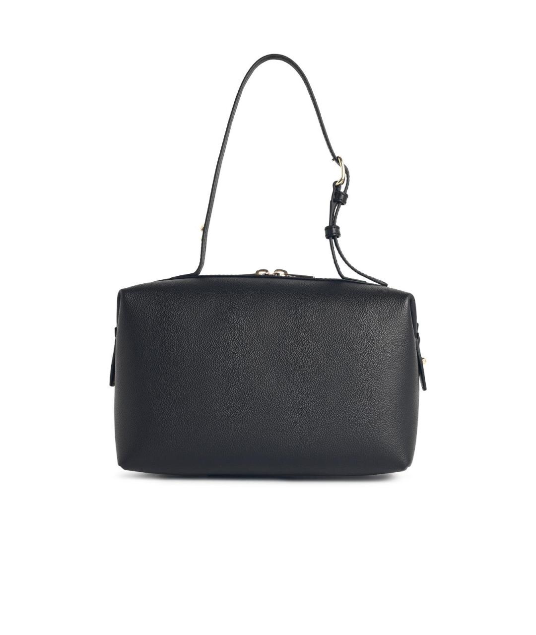 FURLA Черная кожаная сумка тоут, фото 3