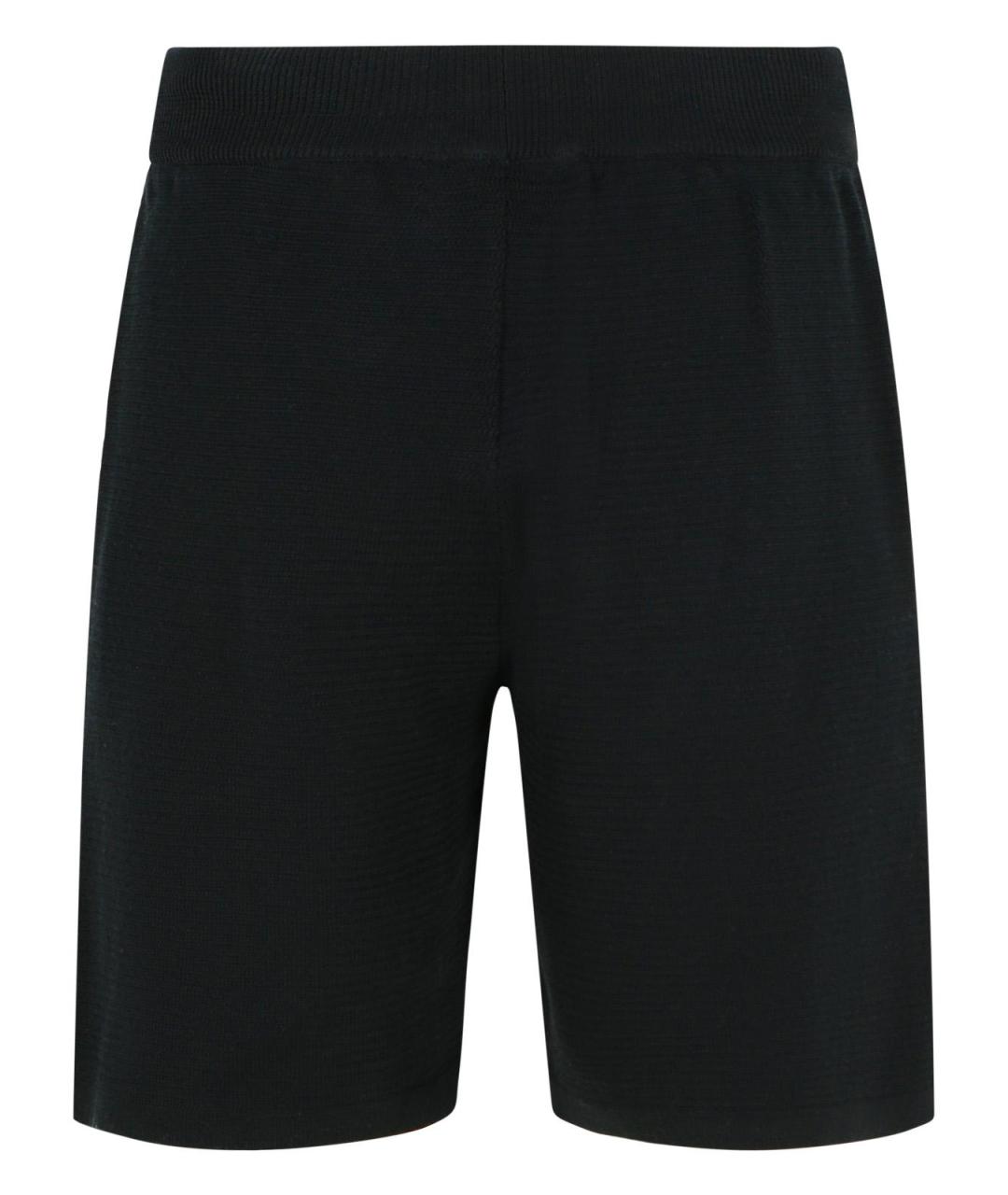 LANEUS Черные хлопковые шорты, фото 3