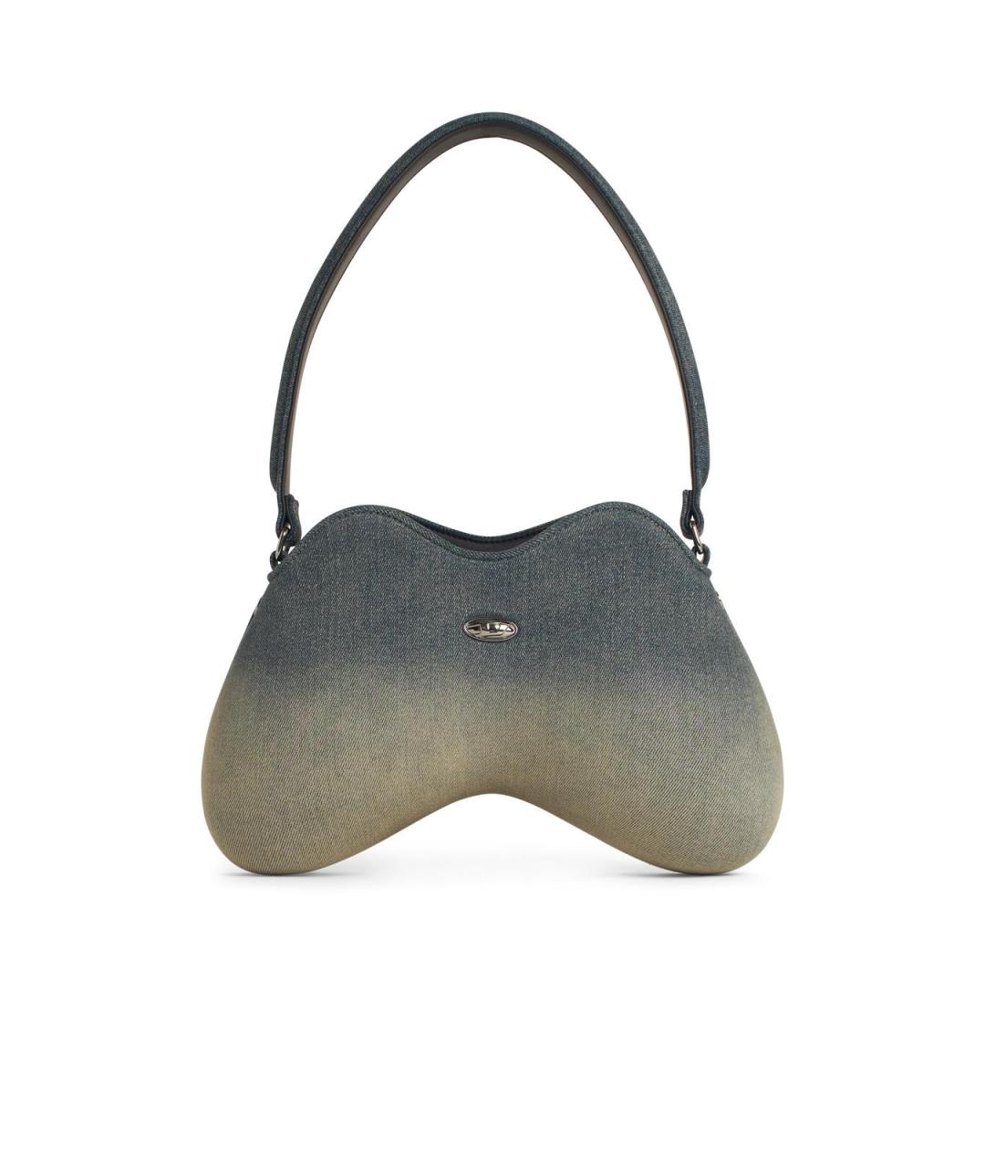 DIESEL Синяя хлопковая сумка через плечо, фото 1