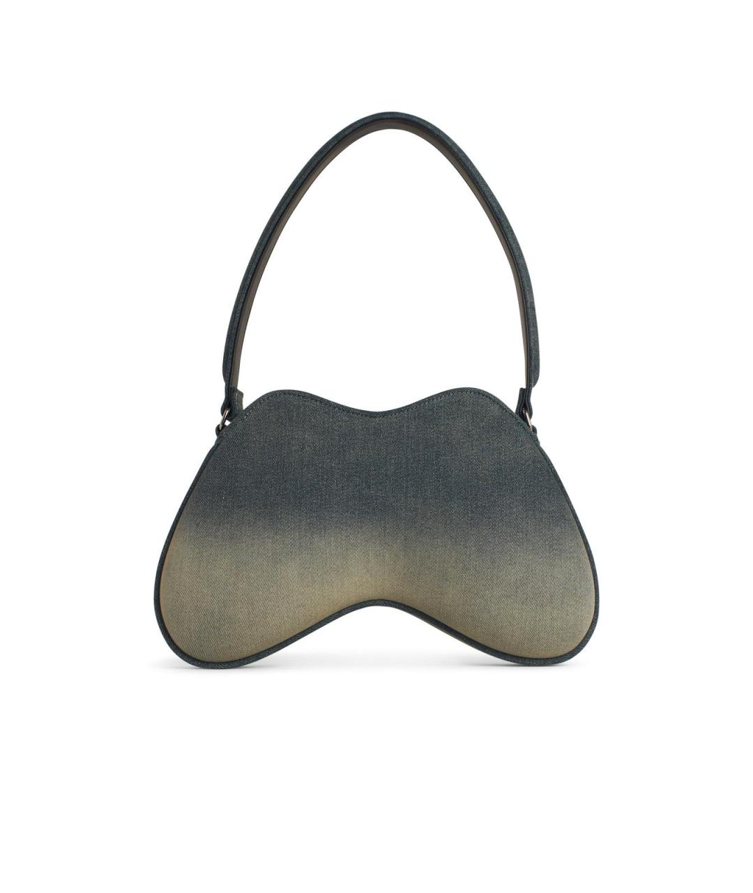 DIESEL Синяя хлопковая сумка через плечо, фото 3