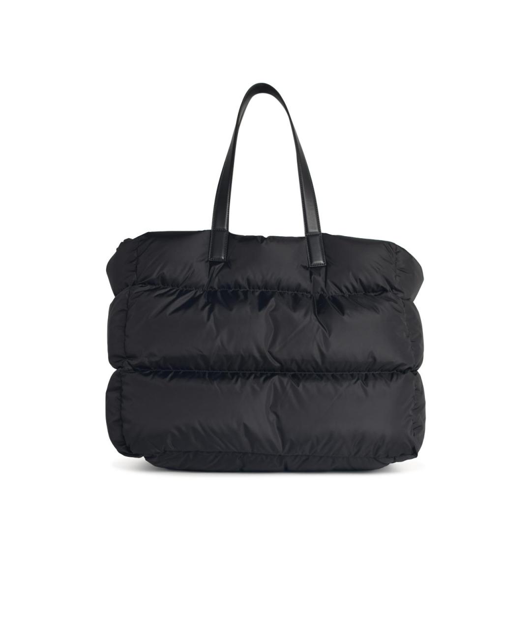 MONCLER Черная синтетическая сумка тоут, фото 3