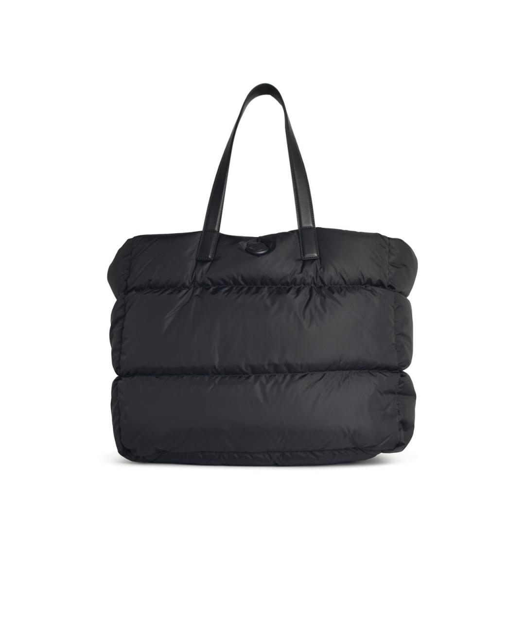 MONCLER Черная синтетическая сумка тоут, фото 1