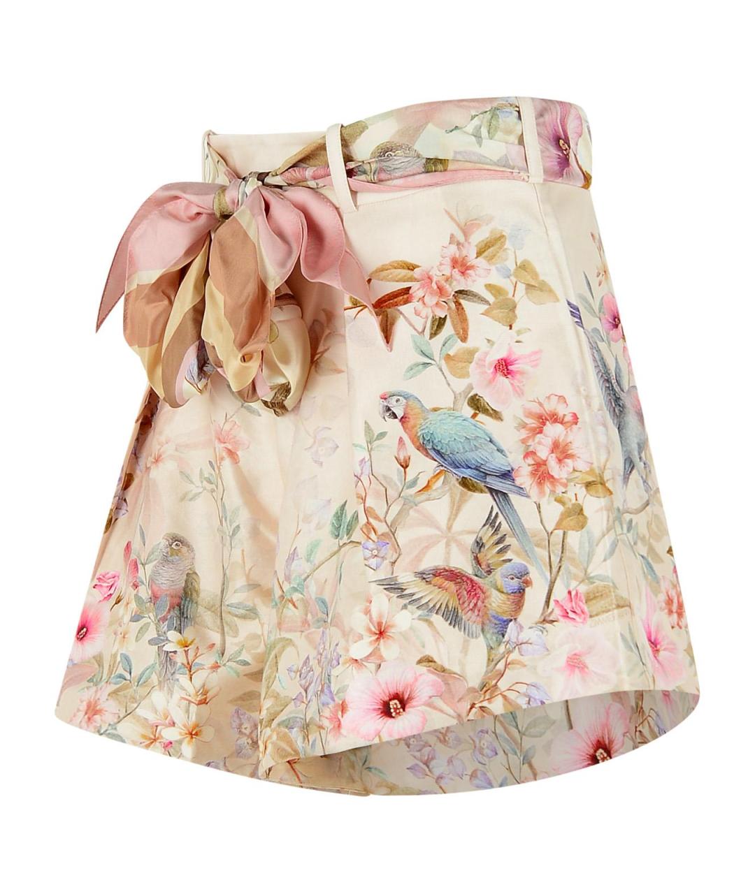 ZIMMERMANN Мульти шелковые шорты, фото 2