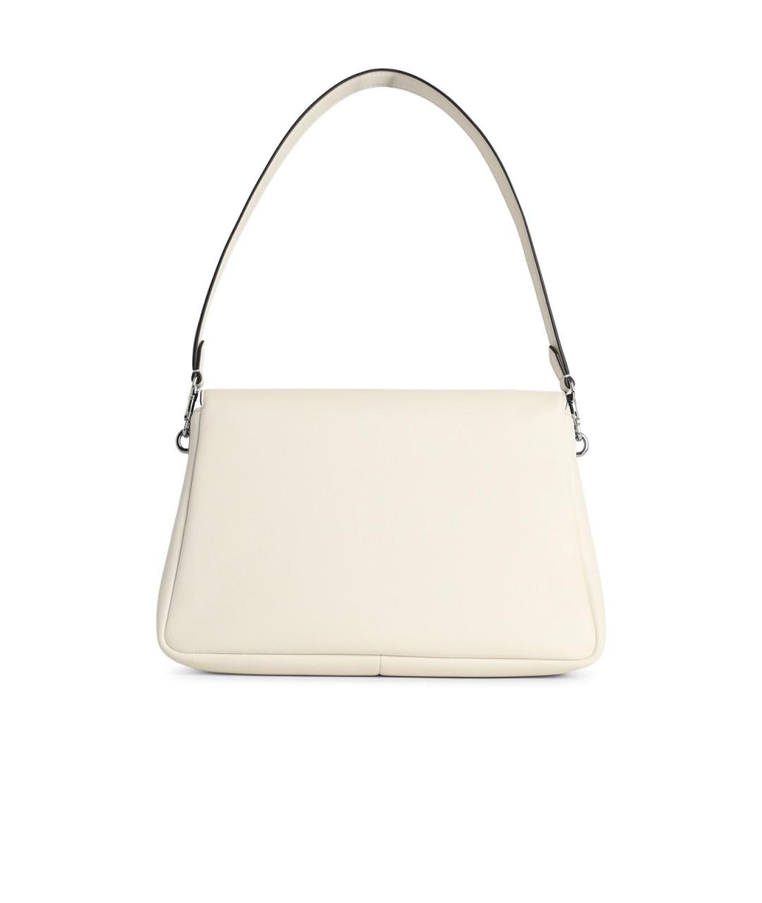 TORY BURCH Белая кожаная сумка через плечо, фото 3