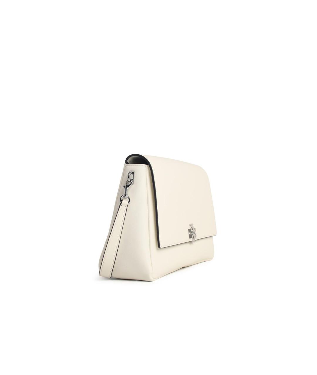 TORY BURCH Белая кожаная сумка через плечо, фото 2