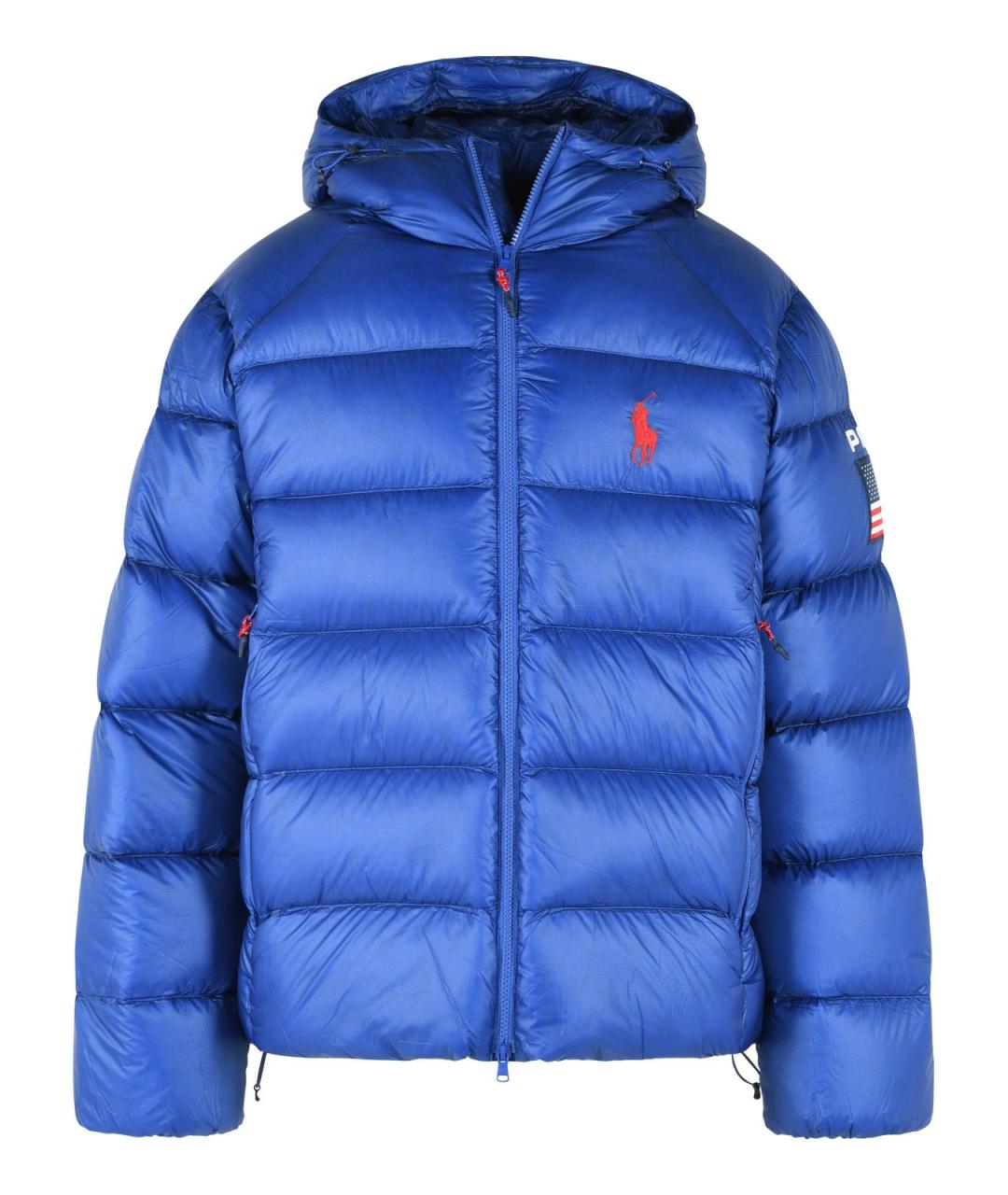 POLO RALPH LAUREN Синяя полиамидовая куртка, фото 1